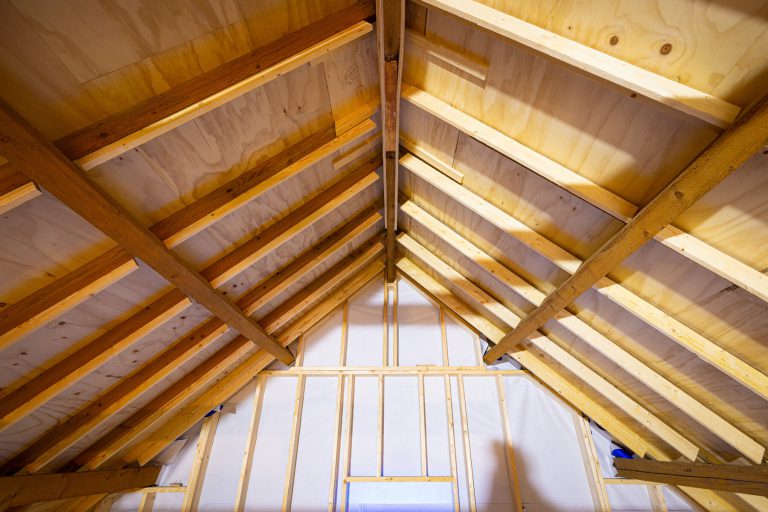 Foto van houten plafond.