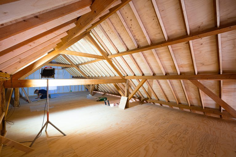Foto van houten plafond.